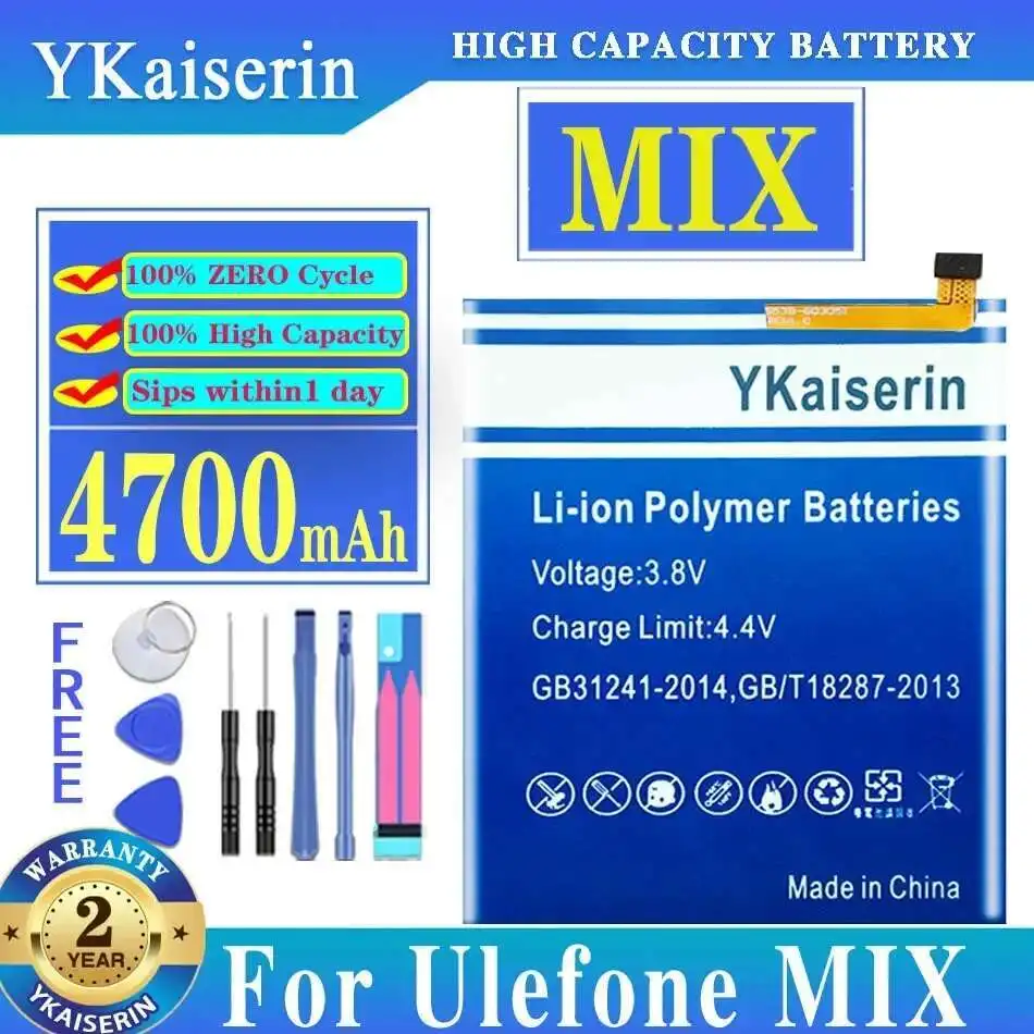 

Для Ulefone Mix MTK6750T 4700 мАч аккумулятор мобильного телефона высокая производительность