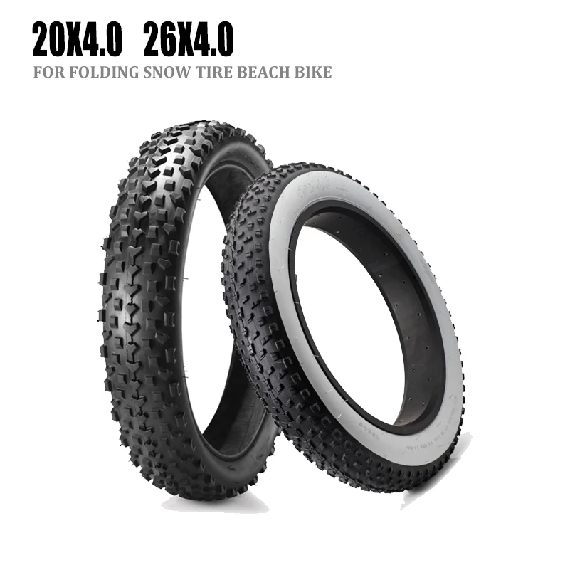 

bicycle fat bike tire 26x4.0 20x4.0 snow ATV beach tyre electric tires accessories folding bead high quality