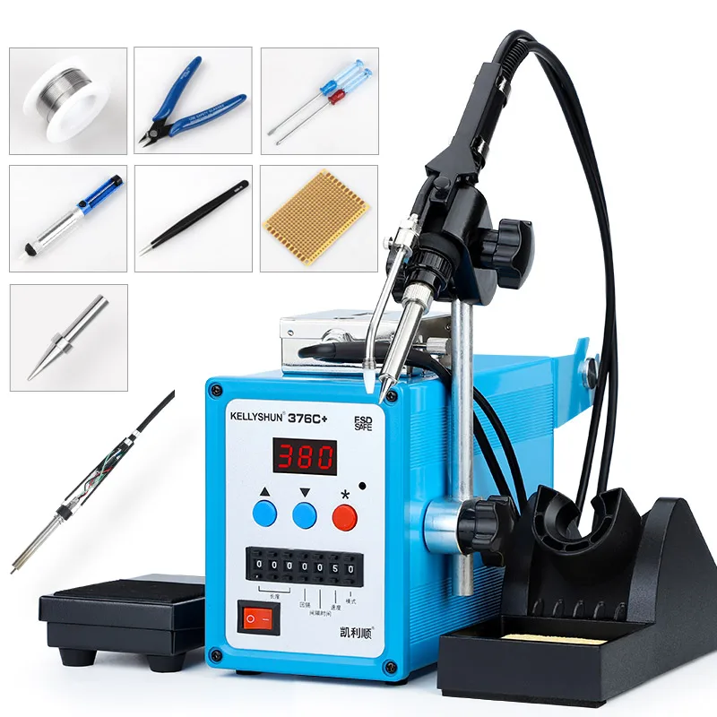 

HotKellyshun 90W Digital Automatic Soldering Machine High-Power Electric Tin Soldering Iron Gun 220V Connection Foot Tin Outlet