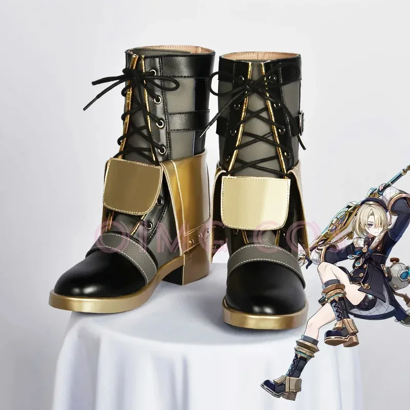 

Genshin Impact Freminet Cosplay Shoes Anime Style Halloween for Chinese men Game