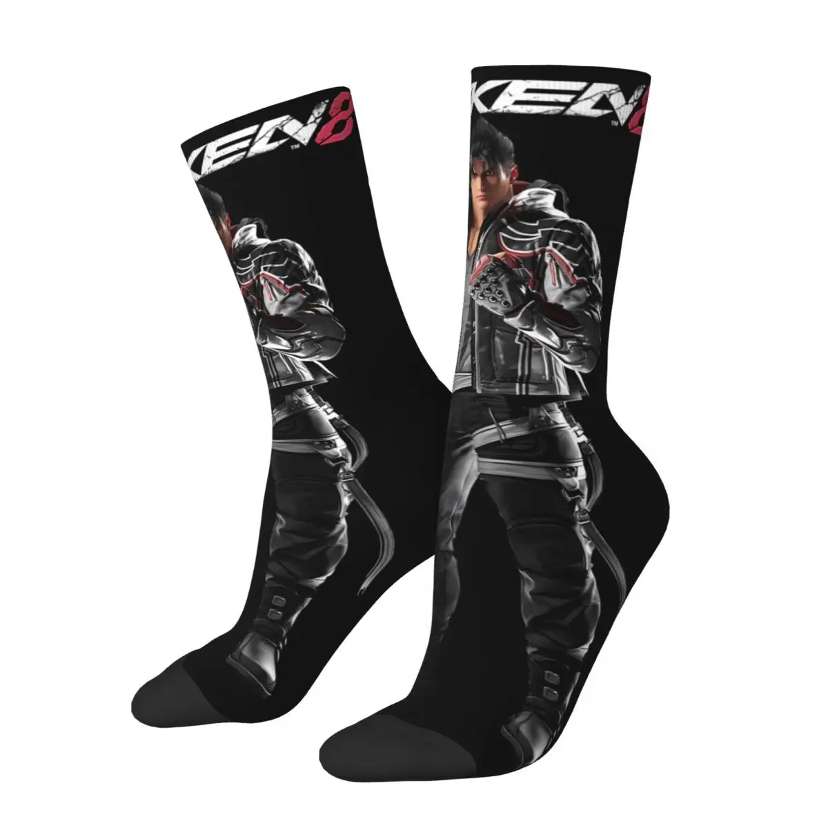 Fighting New Game Tekken 8 cosy Unisex Socks,Outdoor Happy 3D printing Socks,Street Style Crazy Sock