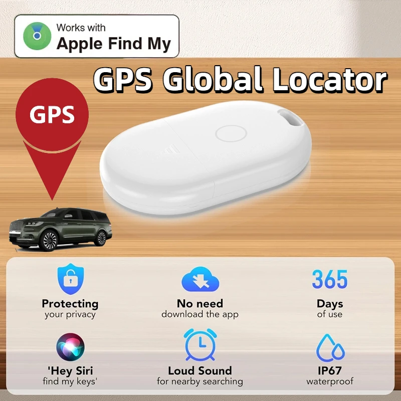 

GPS глобальный локатор, кошелек, ключ для домашних животных, багаж, автомобильное устройство против потери, трекер для пожилых детей для IOS Find My IP67, водонепроницаемый, 2025, новинка