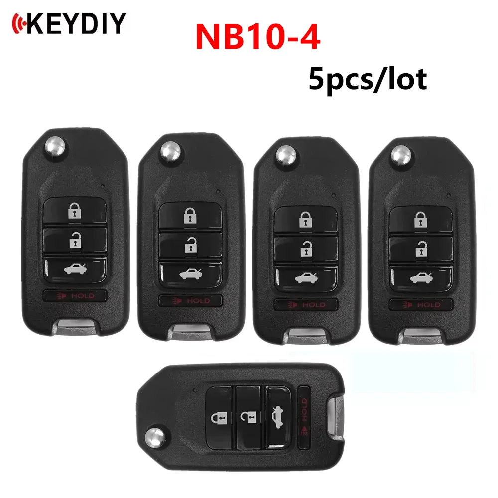 5pcs/lot KEYDIY NB Series NB10-4 Remote Key 4Buttons KD900/KD-X2/KD MINI/KD-MAX Key Programmer Multifunction Remote Car Key