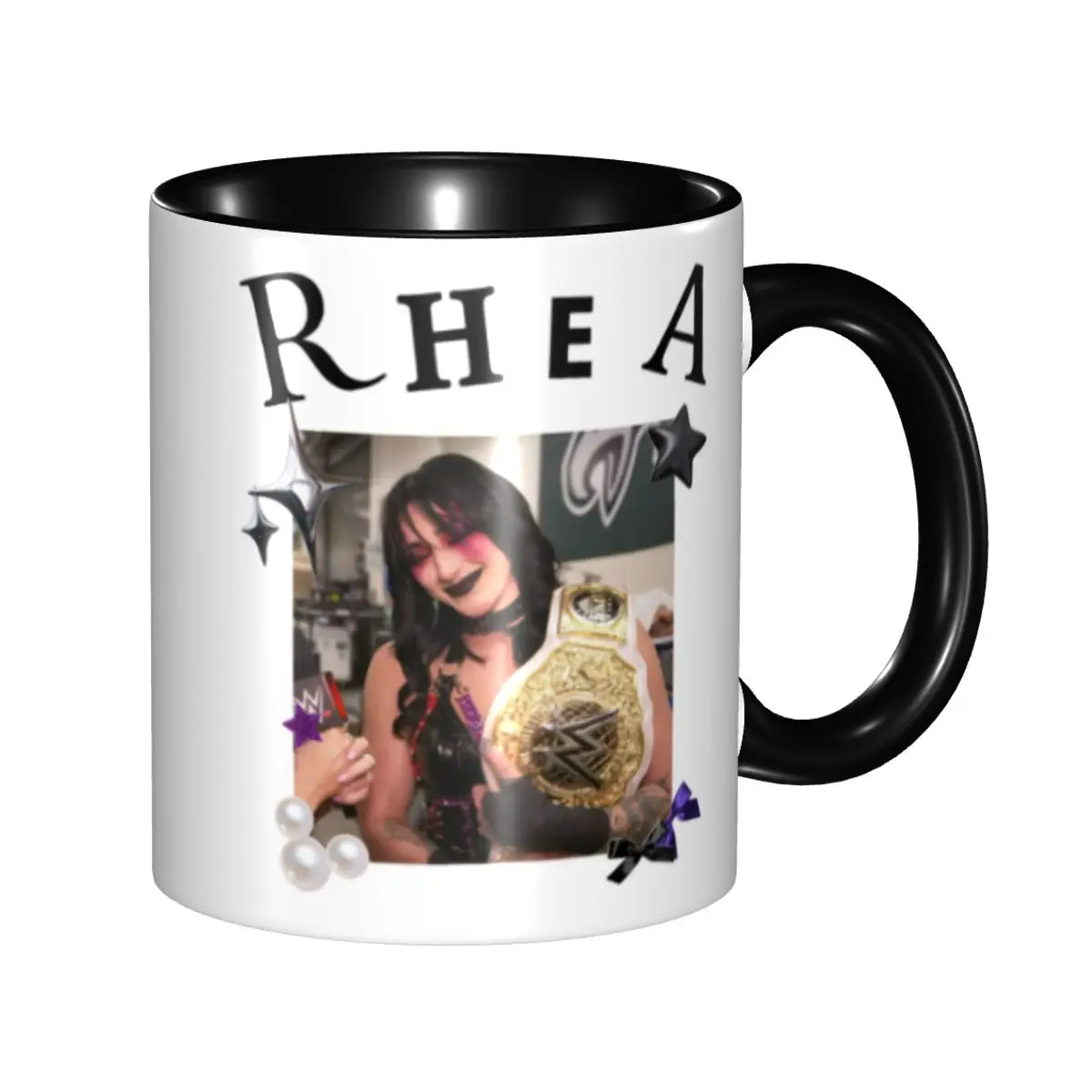

Wrestler Rhea Ripley Coffee Mugs DIY Custom Ceramic Milk Tea Mug Cup