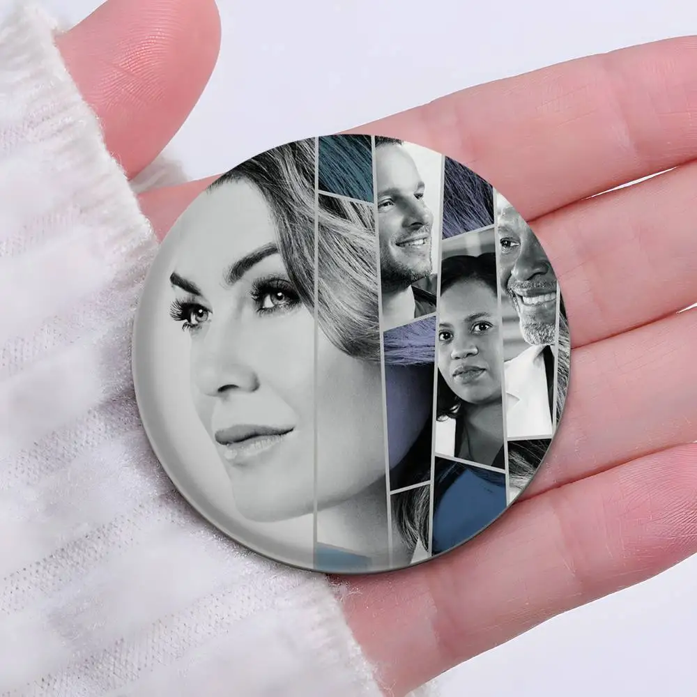 G-Greys تشريح تلفزيوني شارات مستديرة رائعة شارة دبابيس دبابيس الإبداعية للملابس قبعة ظهره هدية اكسسوارات #3