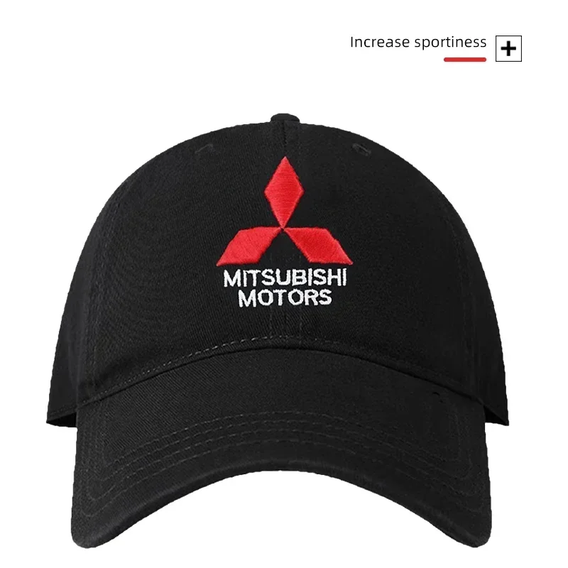 Baseball Cap Outdoor Summer Sports Hat Embroidered Men Women For Mitsubishi Evolution Lancer Grandis Outlander Triton Pajero ASX