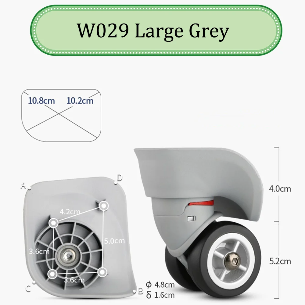ユニバーサルナイロンホイール付きスーツケース,プーリー交換,スライドホイール付き,耐摩耗性,スムーズな修理,w029