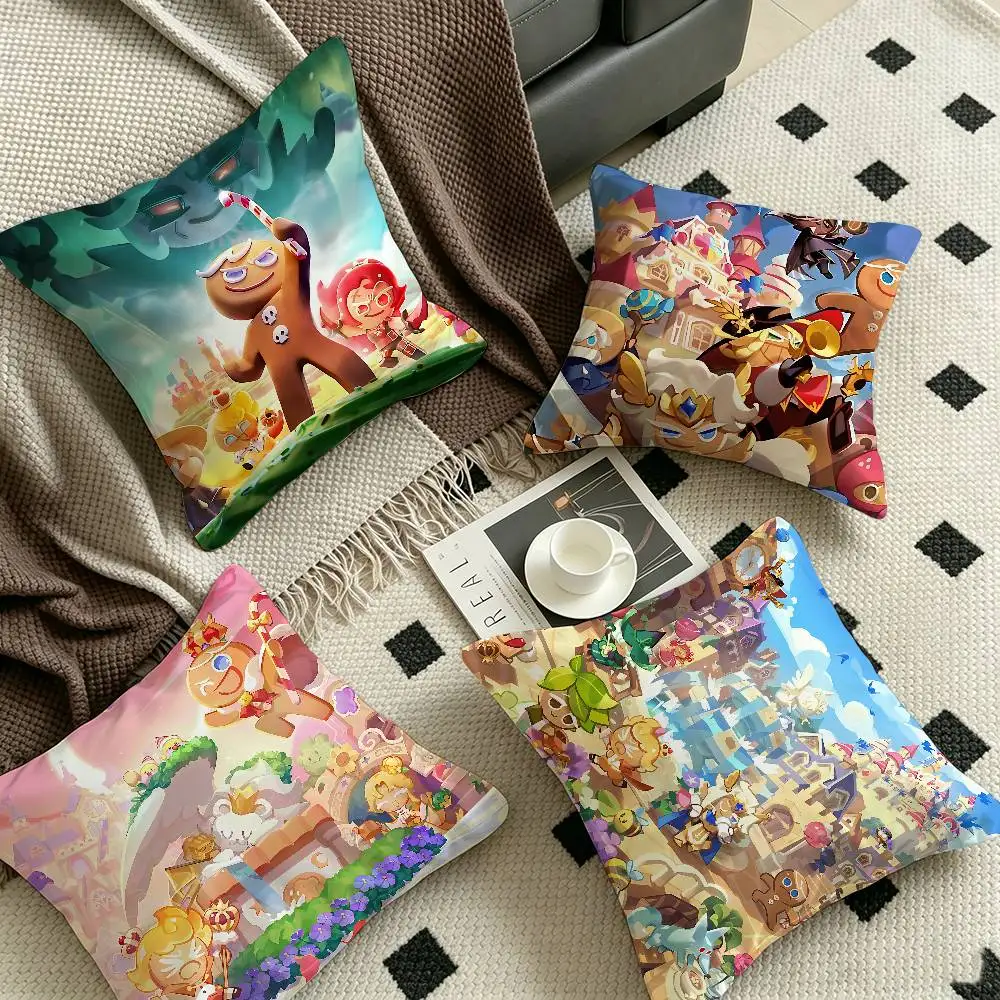 Anime Cookie Run K-Kingdom Lucky Dragon pillow cover sofa cushion cover home room decoration children gift