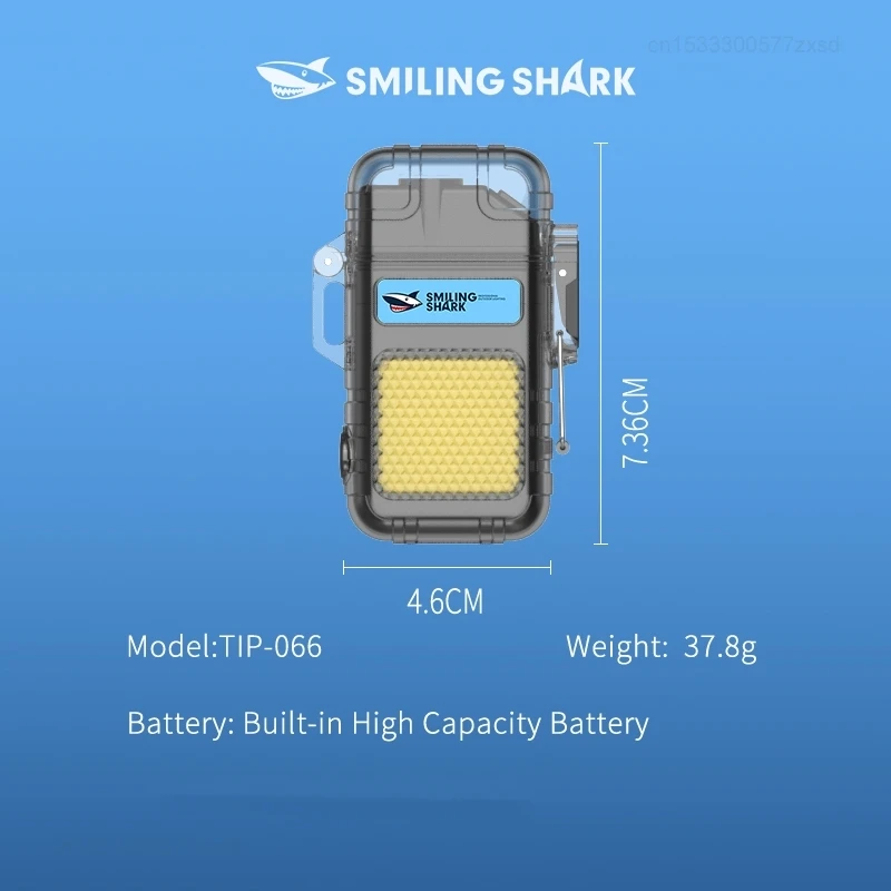 Smiling Shark TIP066 Mini Rechargeable Work Light, Arc Electric Lighter,COB Floodlight Light, Multi-function for Outdoor Camping