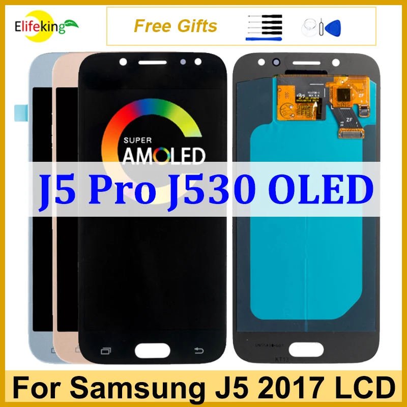 5.2\'\' LCD For Samsung J530 J5 Pro 2017 Display Touch Screen SM-J530FM J530N Digitizer Assembly Phone Pantalla Replacement