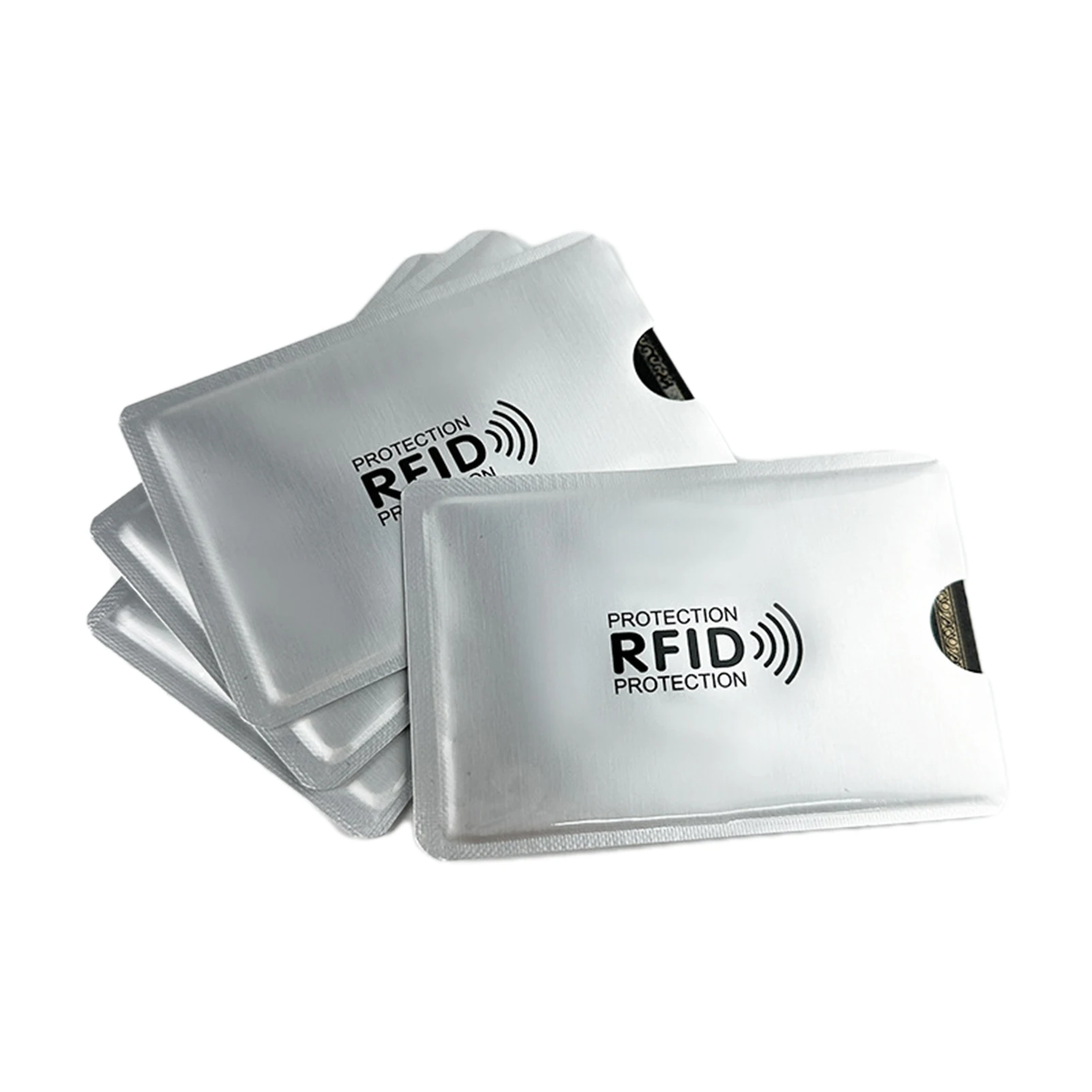 Laser Silvery RFID Blocking Sleeves Multi-color Credit Card Protector for Credit Debit and ID Cards