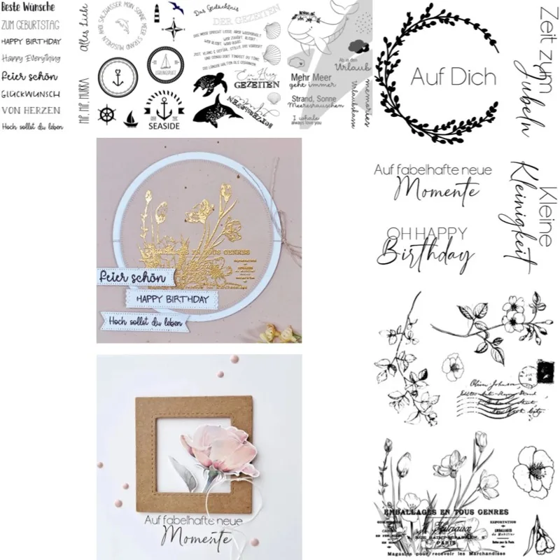 Meeresgeflüster: Duhörst du deine Geschichte? Klare Silikonstempel für DIY-Scrapbooking, Bullet Journal, Bastelbedarf, Stempel für Fotoalben