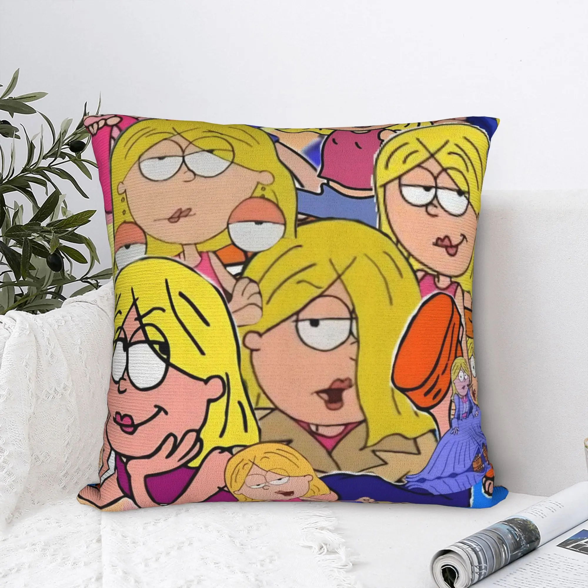 Lizzies Cartoon McGuires Pillowcase Polyester Cushion Cover Decorative  Throw Pillow Case Cover Home Square 45X45cm