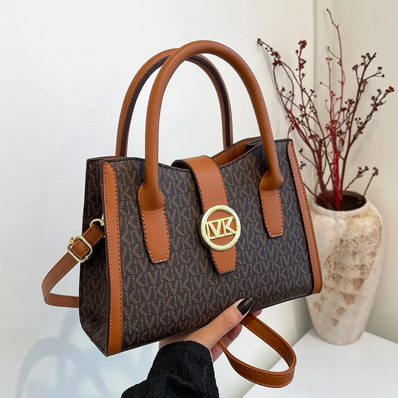 

2025 Vintage Leather Tote Bag for Women, Elegant Top-Handle Satchel Purse, Spacious Casual & Work Shoulder Crossbody Bag
