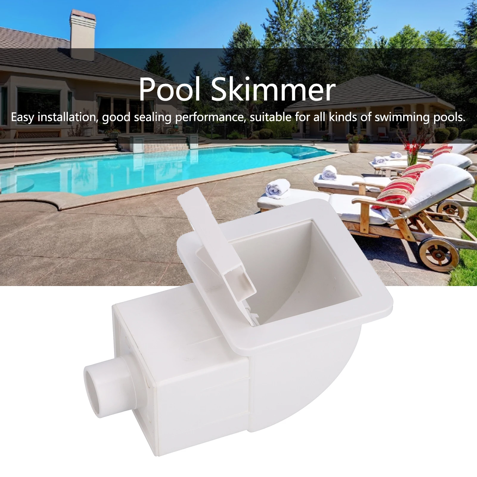 1.5in Skimmer Kit For Above Ground Swimming Pool Sewage Device Swimming Pool Cleaning Skimmer Equipment