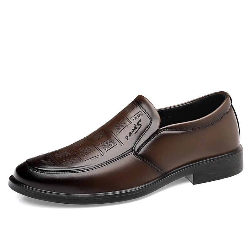 

Мужская деловая повседневная кожаная обувь на шнуровке, модные лоферы в британском стиле среднего возраста, мужские однотонные новые дизайнерские модельные туфли, мужские туфли