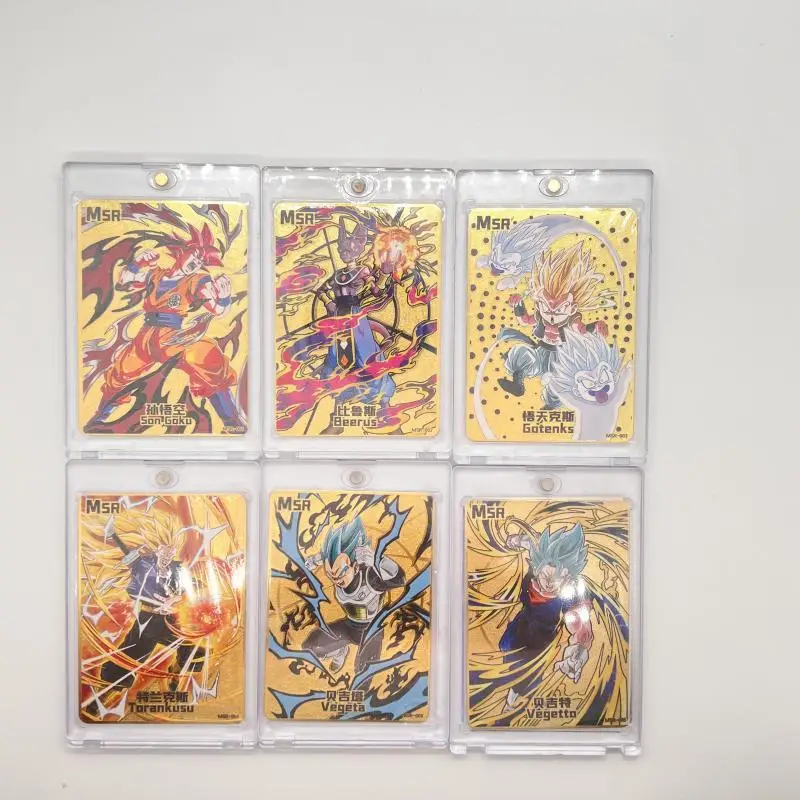 Dragon Ball Son Goku Beerus Gotenks Bejita Yonsei Msr Metal Cards Anime Characters Game Collections Rare Boys Birthday Gifts