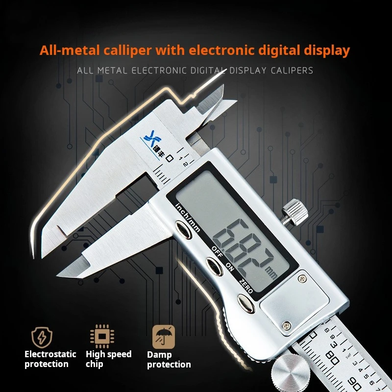 

Automotive repair measuring tools: Vernier caliper, digital display, high-precision electronic stainless steel caliper, 0-150-20