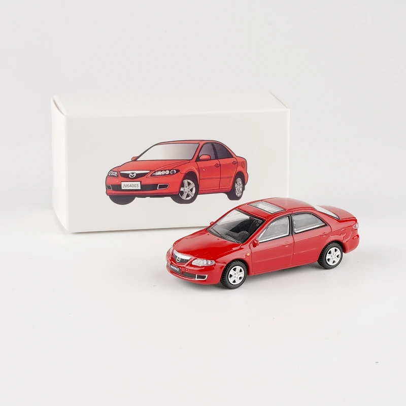 JKM Diecast Alloy 1:64 Scale Mazda 6 Business Sedan Cars Model Adult Classics Collection Toys Souvenir Gifts Static Display