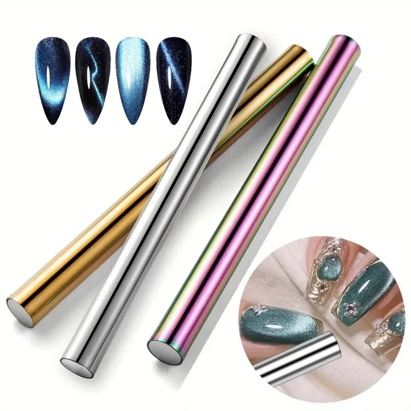 New Nail Cat Eye Strong Magnetic Stick Multi-function Cylindrical  Magnet  for DIY French Cat's Eye Snowlight Glitter Effect