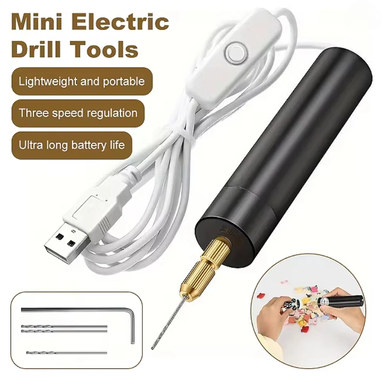 

Electric USB Drill Handheld Rotary Engraving Pen For Wood Craft Grinder Drilling Carving Handheld Rotary Polishing Power Tool