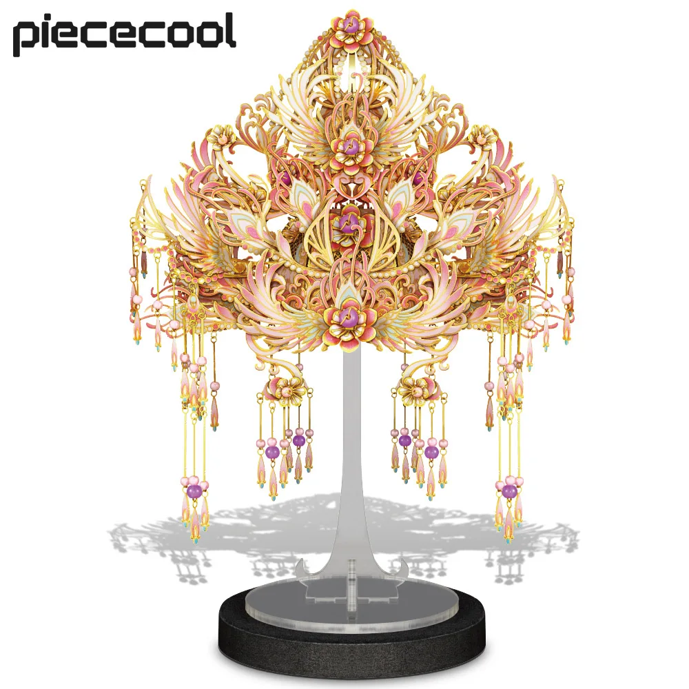 

Piececool Metal Model Kits Lovely Flower Crown 3D Puzzles DIY Craft for Home Decoration Jigsaw Christmas Gifts