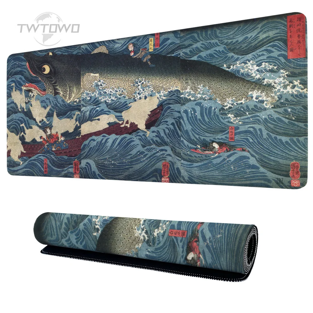 

Mouse Pad Gaming Japanese Painting Art XL Home Mousepad XXL keyboard pad Office Carpet Soft Computer Desktop Mouse Pad Mice Pad