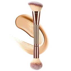 Double Ended Foundation Makeup Brush For Blending Liquid Powder Concealer Cream Cosmetics Shadow Highlight Eyebrow Beauty Brush