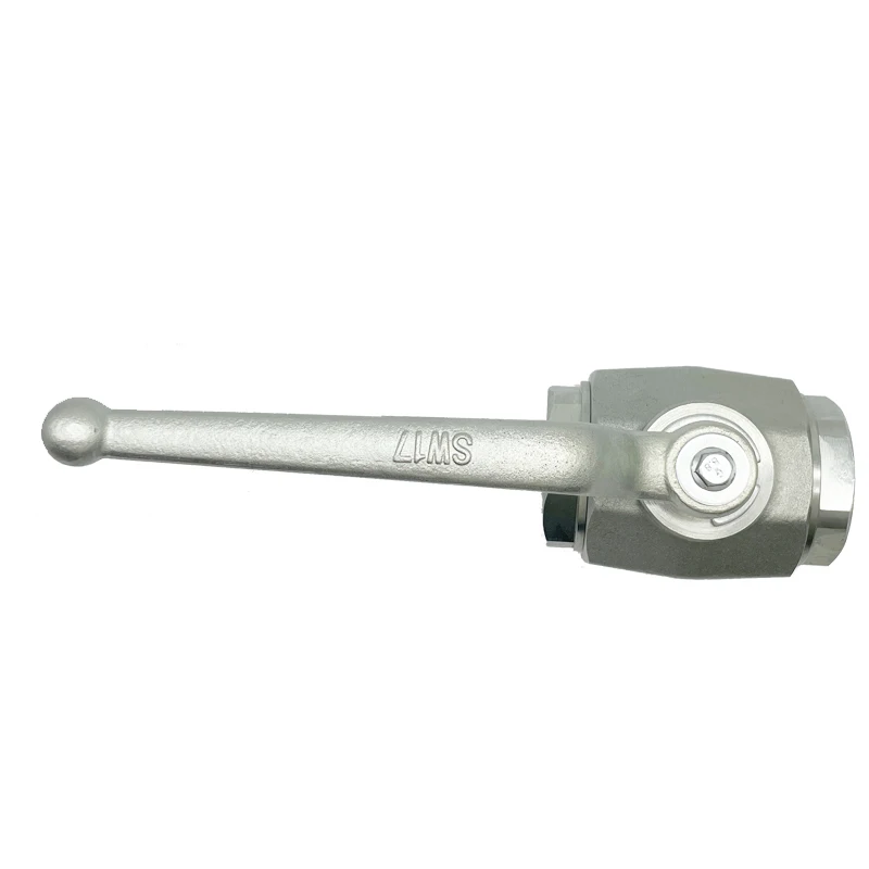 Manufacture Stainless Steel 2 Way High Pressure Hydraulic KHM-NPT Ball Valve11/4