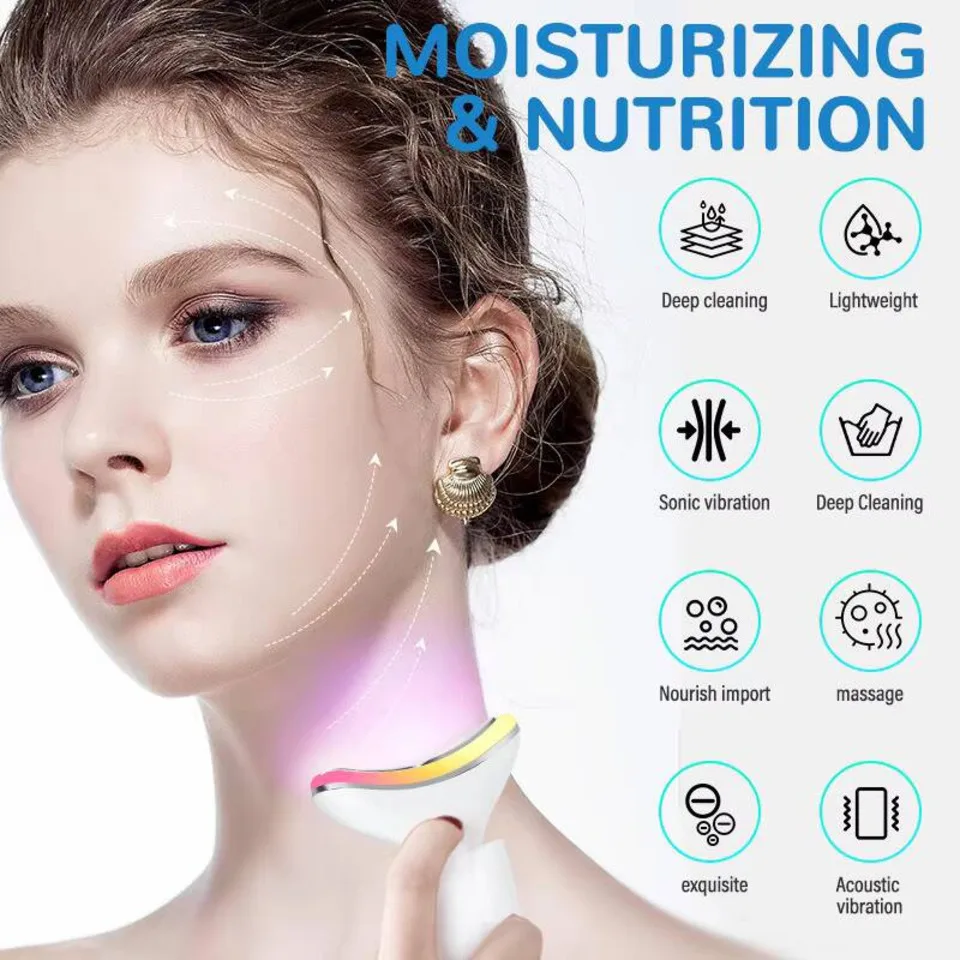 Neck Lifting Beauty Device Anti-aging Anti Wrinkle Facial Massager Multifunction Neck Tightening Device Firming Face Lifting
