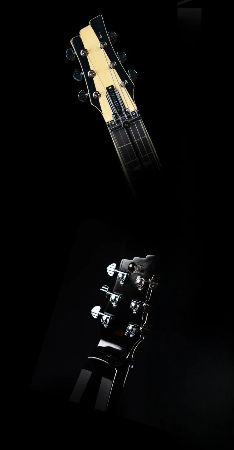 Black and white electric guitar, good things to share, highly recommended