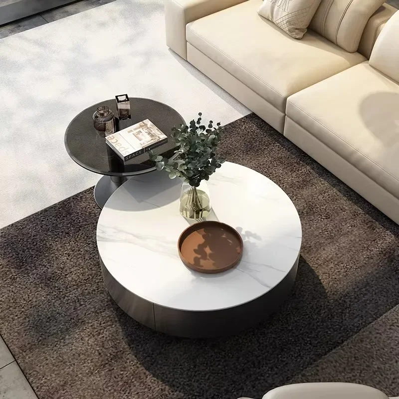 

Nordic Modern Coffee Table For Living Room Luxury Minimalist Coffee Tables Round Home Muebles Para El Hogar Furniture Decoration