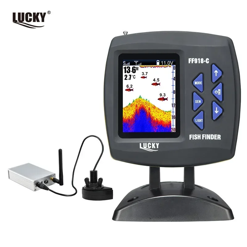 Lucky Portable Wireless Long-Range 300 Meters Detection LED Features 100 Meters for Active Fishing Wholesale for