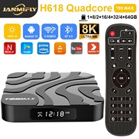 TV Box T95 Max Ultra HD 8k Allwinner H618 Quad-core Dual Wifi 2.4G&5G 3D Android 12 Media Player Smart Set-top Boxes