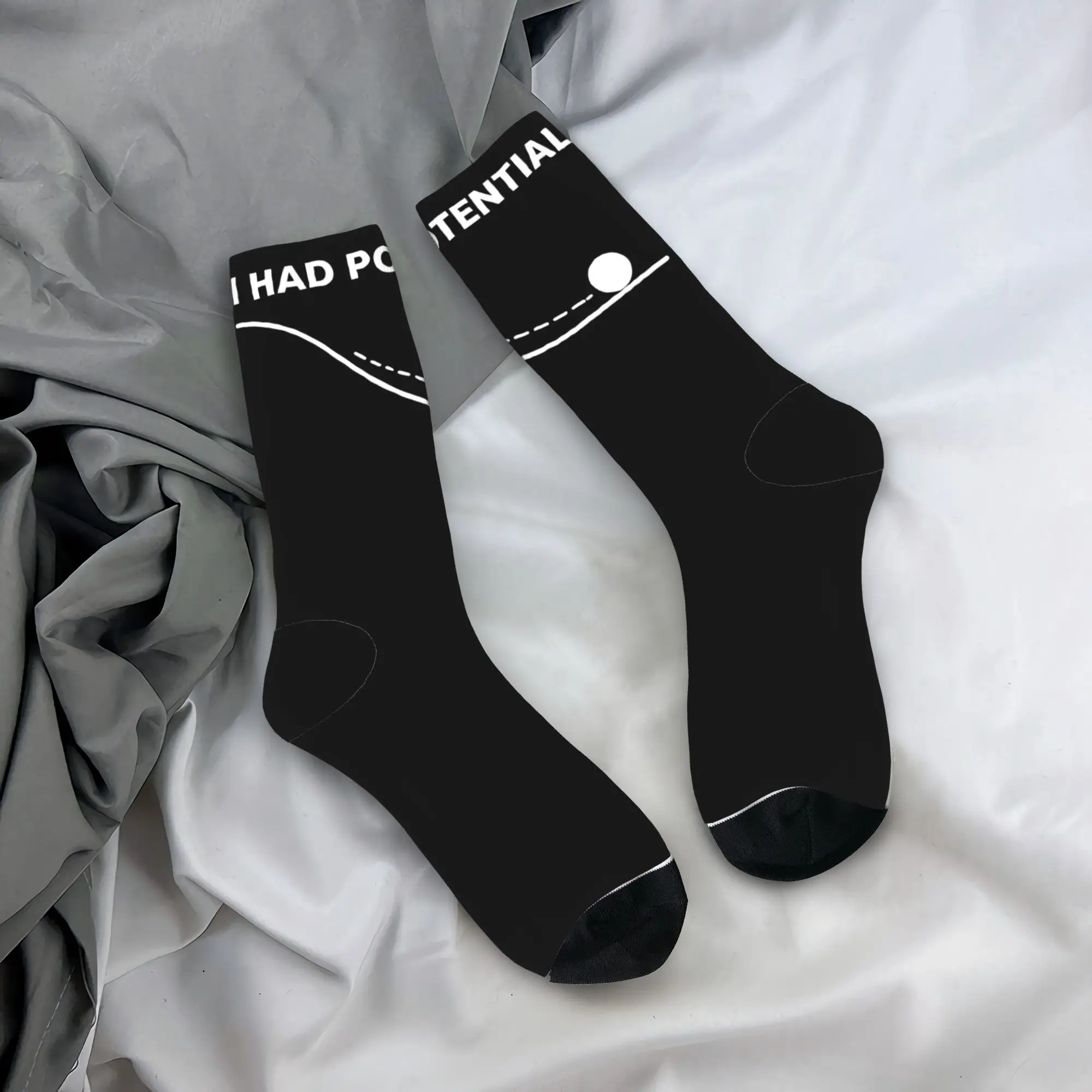 Men Socks Project Hail Mary I Had Potential  Stockings Autumn Modern Warm Soft Socks Custom Running Sports Anti-Slip Socks