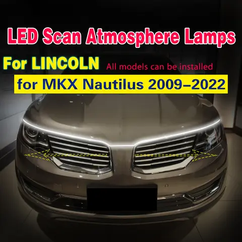 스캔 시작 Led DRL 주간 러닝 라이트 안개등 램프 어셈블리 링컨 MKX Nautilus 2009-2022 용 장식 주변 램프
