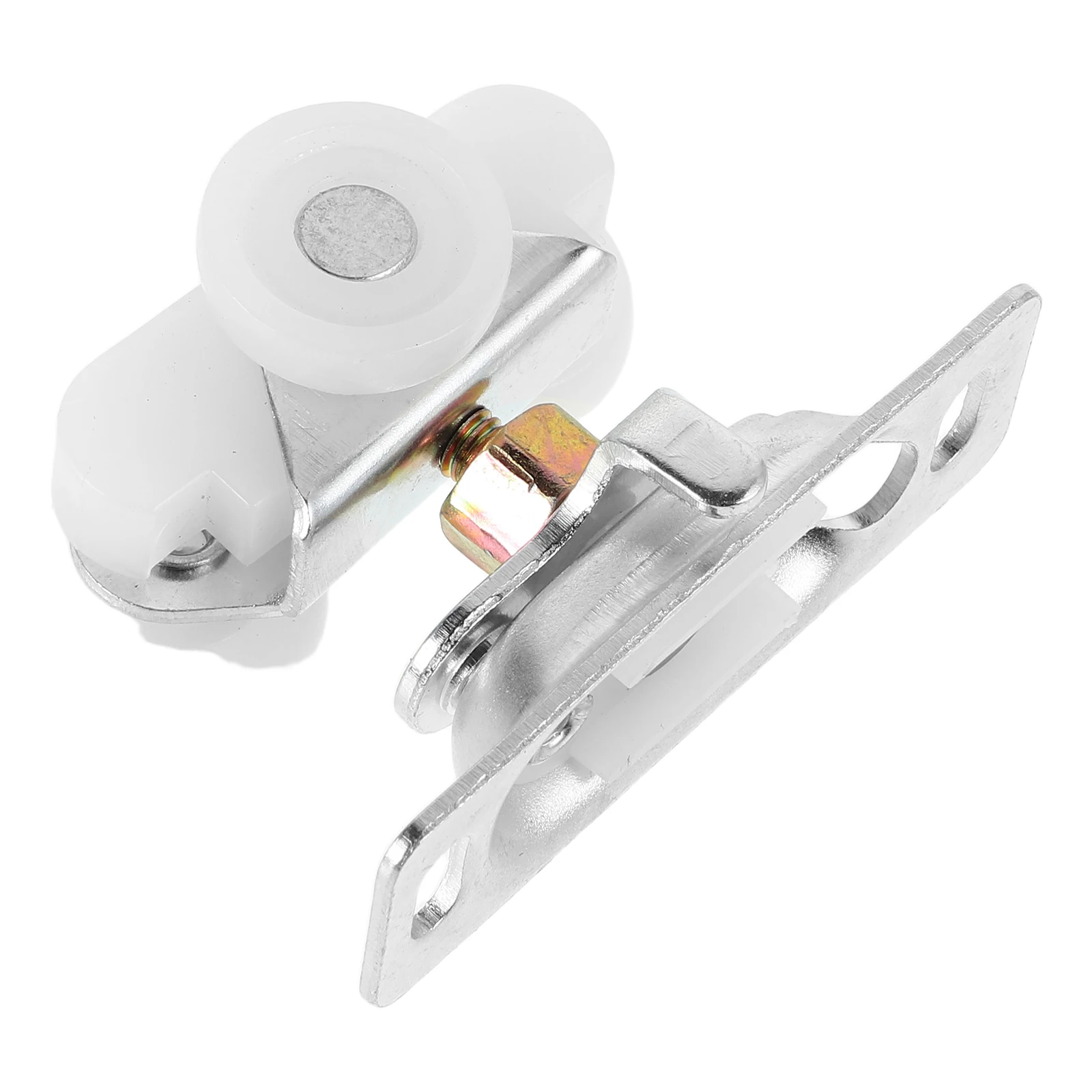 

1 set RV Sliding Pulley Hardware Durable Smooth Sliding Wardrobe Door Hardware Spacesaving Barn Folding Track Systems Campers