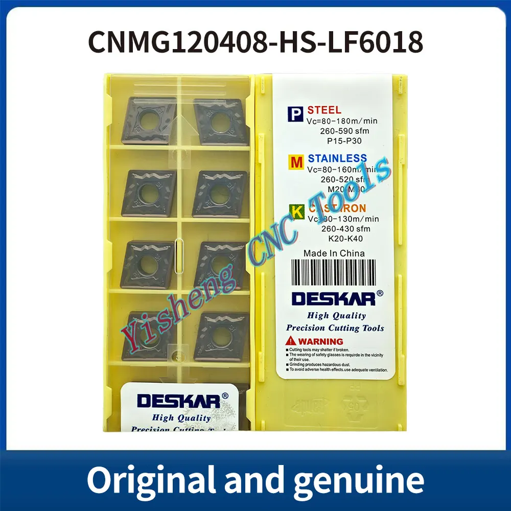 

DESKAR 100% оригинал CNMG120404-HS CNMG120408-HS LF6018 LF6118 Режущий инструмент с ЧПУ Режущий инструмент с ЧПУ