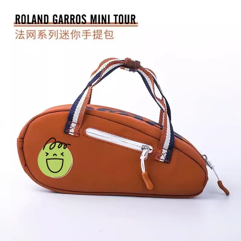 WILSON Original Roland Garros Key Bag French Open Orange White Handheld High Quality Mini Tennis Key Pack