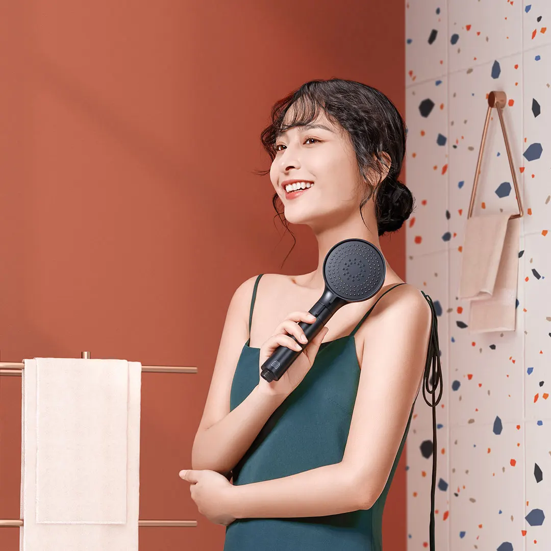 Diiib Shower Head General 4-point Interface 3 Modes High Pressure Rainfall Shower Heads Water Massage Sprayer Bathroom Accessory