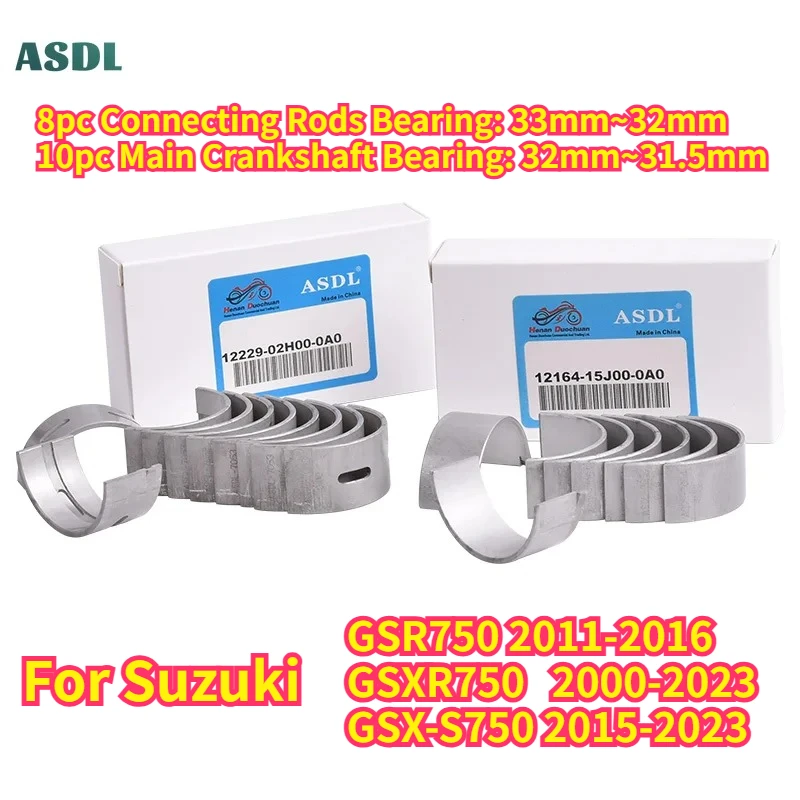 

12229-30G00-0A0 For Suzuki GSXR750 GSX-R750 GSXR 750 GSX-R 750 Con Rod Connecting Rod & Crankshaft Main Bearing 12164-35F00-0A0