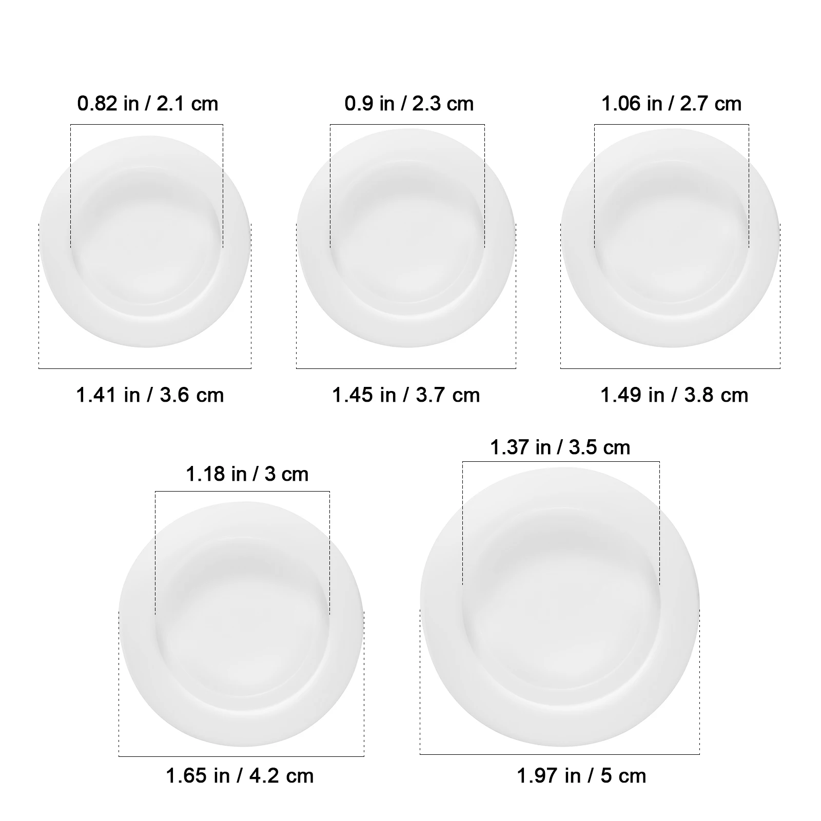 5pcs Round Plug Stoppers For Piggy Bank Pvc Replacement Stoppers For Saving Box Bottom Hole Caps Assorted Sizes Piggy Bank Plug