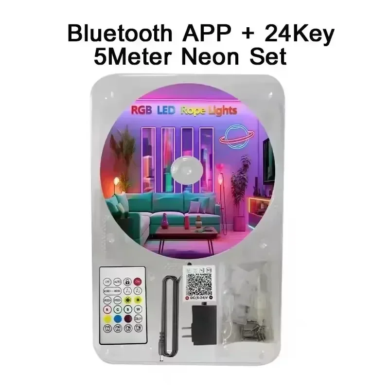 DC24V RGB LED Neon Rope Lights App Remote Control Waterproof Neon Light Strip Flexible Led Strip Lights for Indoor Outdoor Decor image 3