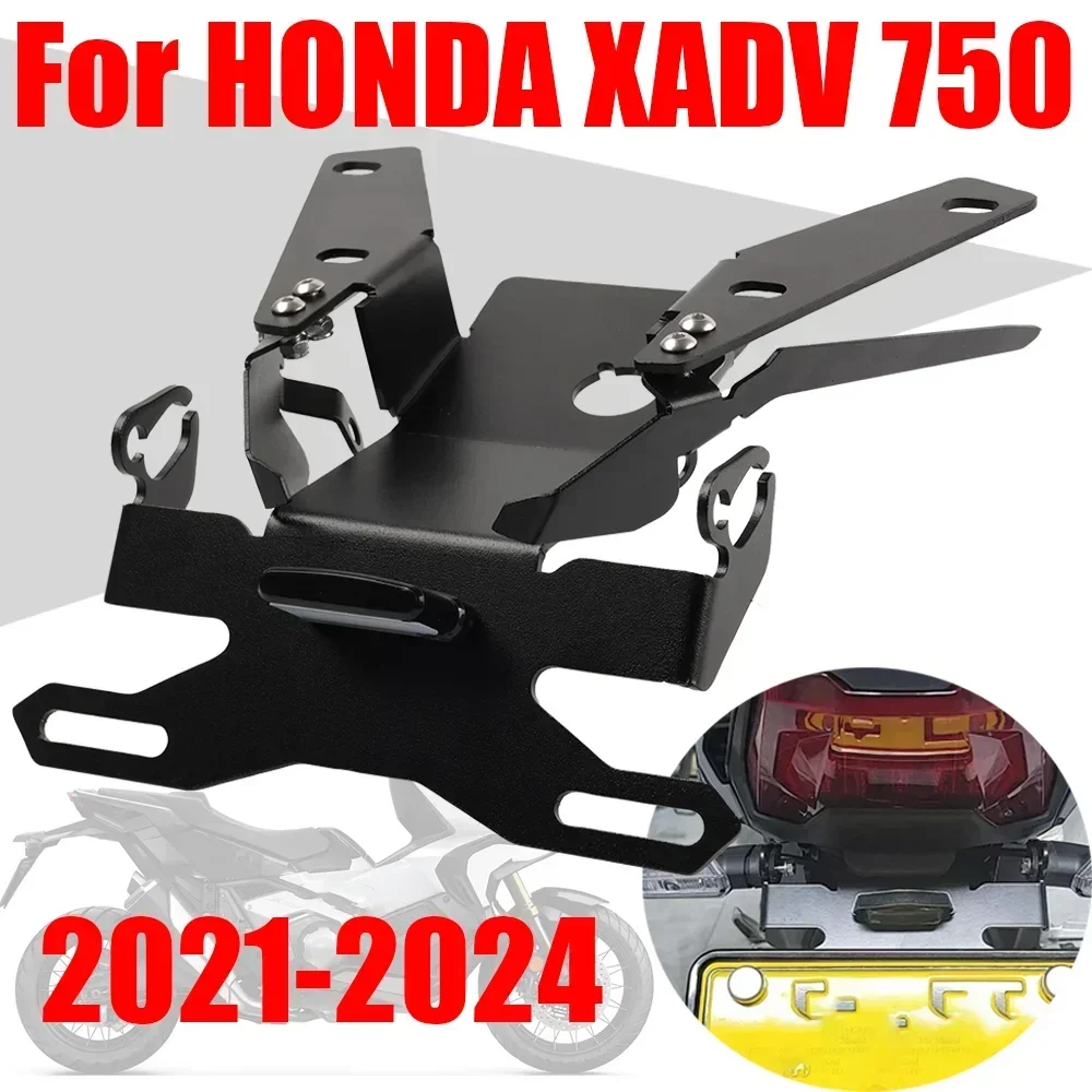 

For HONDA X-ADV 750 XADV 2021 - 2024 2023 Accessories Rear License Plate Holder Bracket Support Fender Eliminator Registration