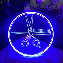 Salão de beleza LED Neon Lights Sign, Cílios de cabelo, Brows Room Decoration, Art Wall Hanging Neon Lamps, Sinais personalizados