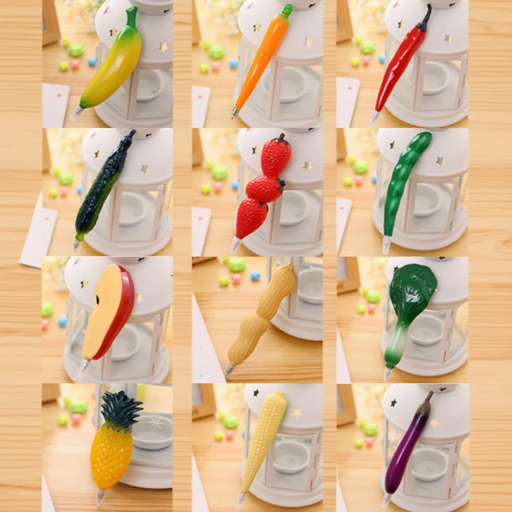

1Pcs Premium Fruit-Themed Ballpoint Pen Cartoon Design Smooth Writing Non-Skid Grip Great for Kids Students Office School Home
