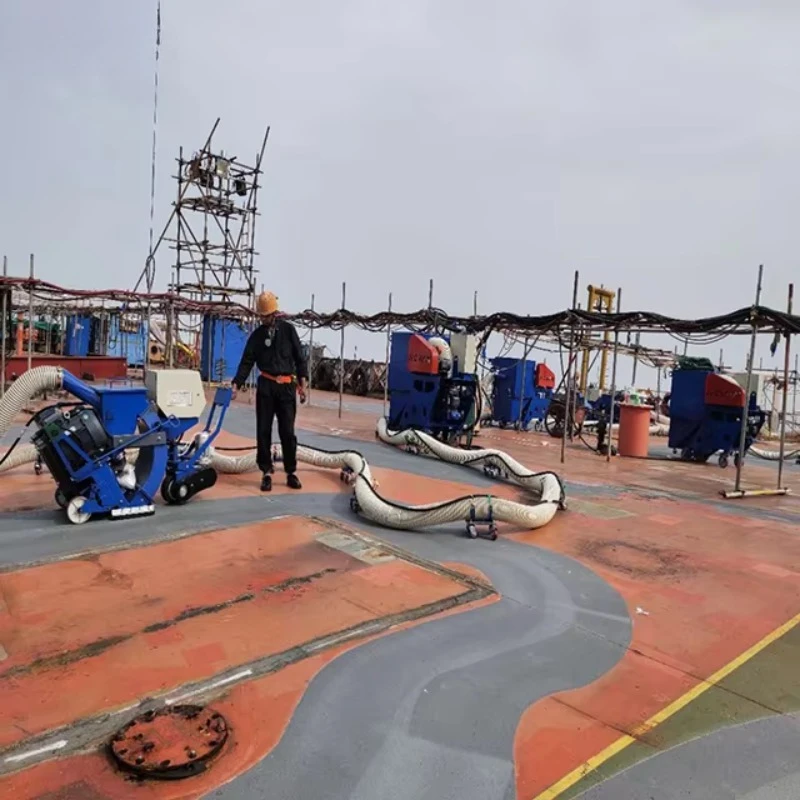 Machine de sablage de sols chinoise / Machine de sablage mobile pour routes et ponts de navires HAUTE QUALITÉ