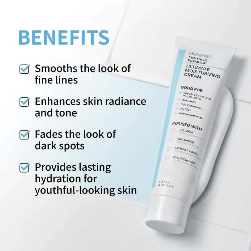 

ULTIMATE MOISTURIZING CREAM Ниацинамид Аминокислотный восстанавливающий увлажняющий крем