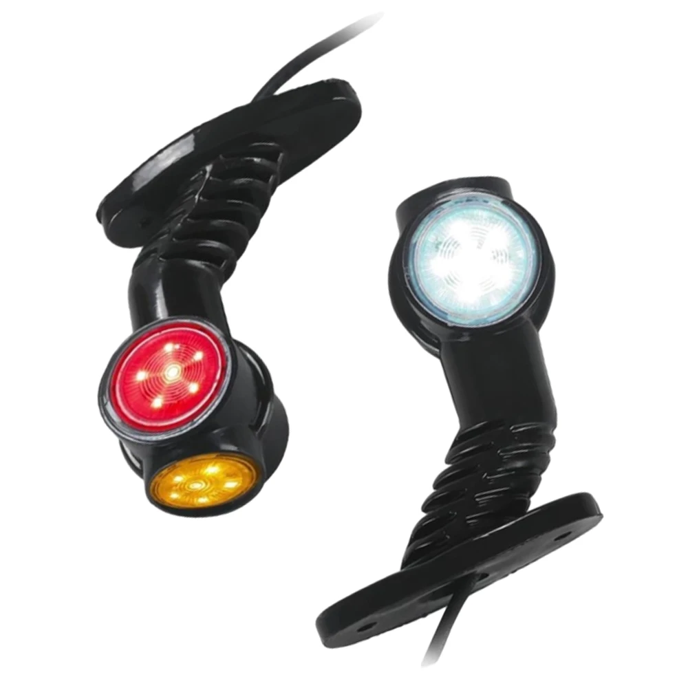 

2 Pcs Universal For 12V-24V Buses Trucks Trailers Lorries LED Trailer Lights LED Side Marker Light Accessories