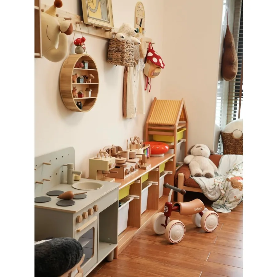 Bicicleta de equilibrio para bebés de 1 año, juguetes para niños pequeños, regalo de primer cumpleaños, primera bicicleta para niños pequeños (rojo)